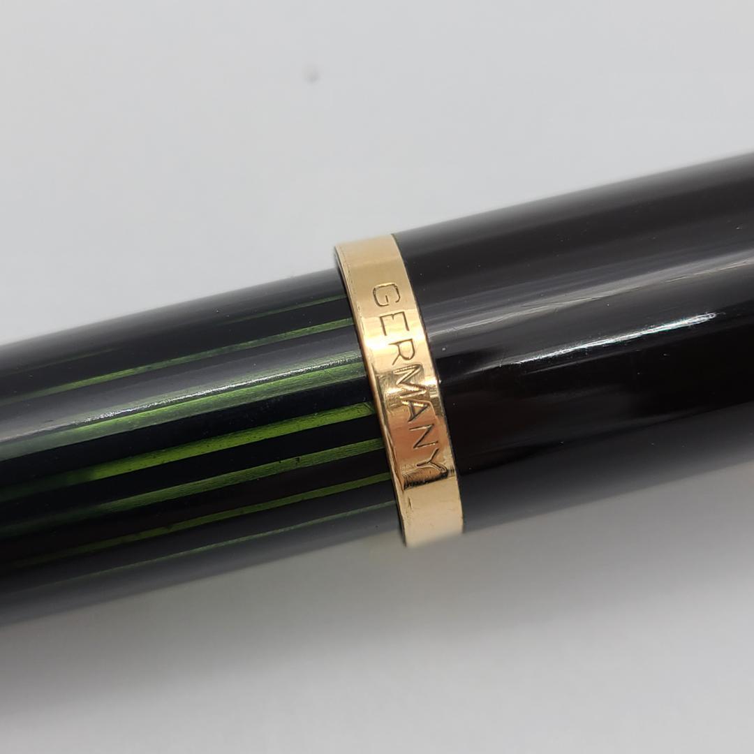 ペリカン 万年筆 400NN M&K M 中字 ブラックストライプ