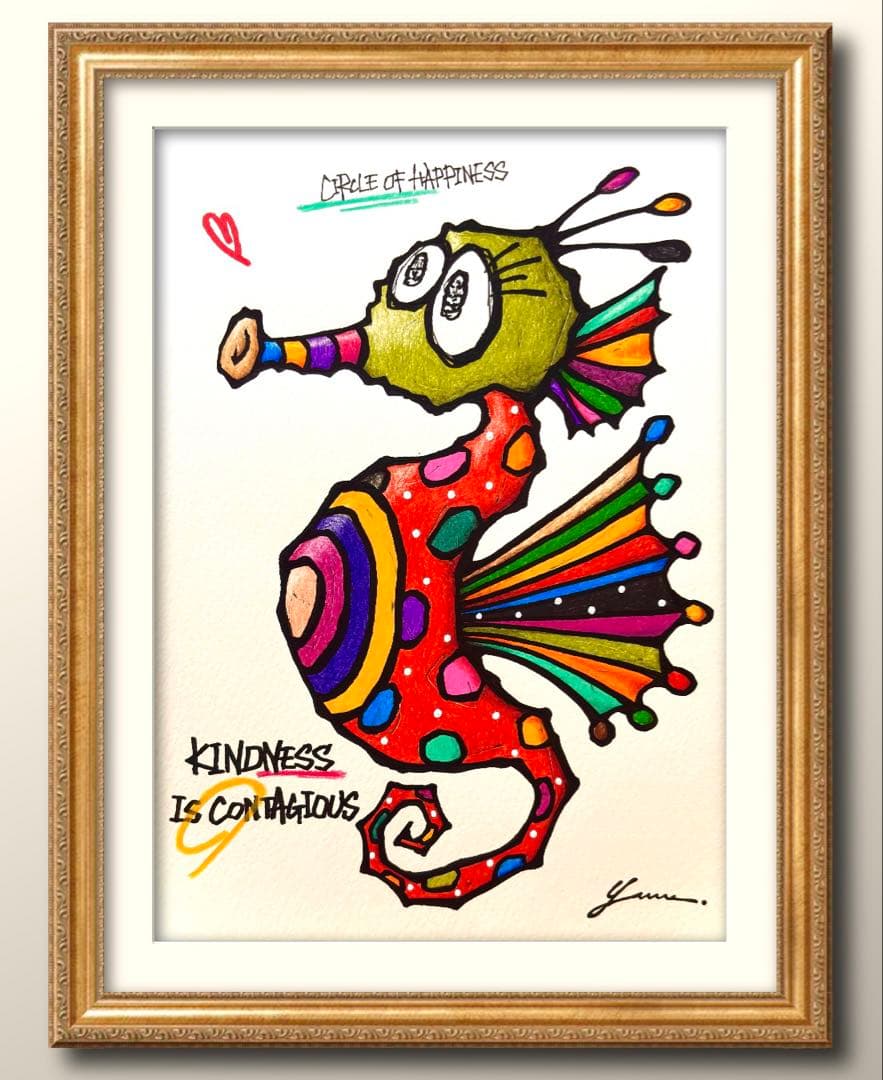 c*i様 「 語り継がれる優しさ 」｜絵画 原画 抽象画 絵 動物画 ドローイン