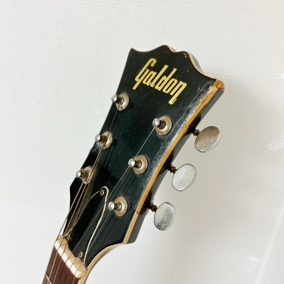 美品 Goldon セミアコギター ビザール アコースティックギター 赤