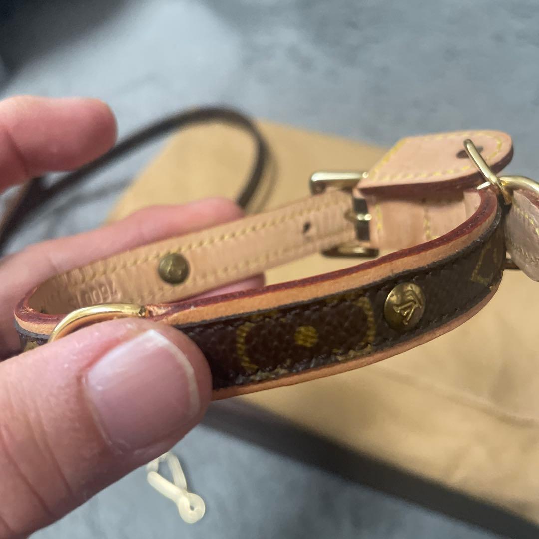 ルイヴィトン★美品ペットリードと首輪セット★モノグラム★小型犬XS