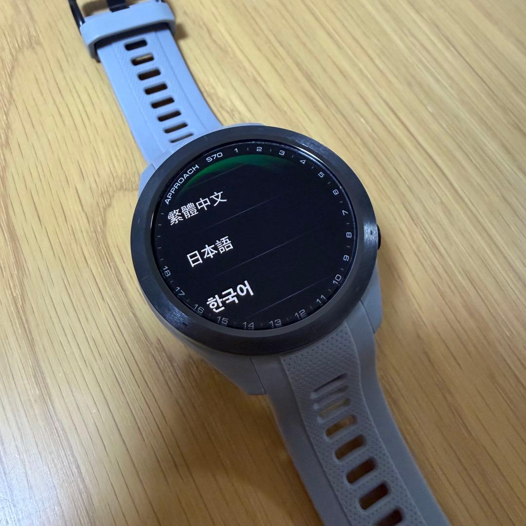 GARMIN Approach S70 42mm グレー 純正保護フィルム付