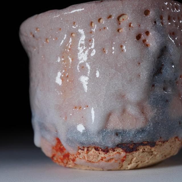 鈴木五郎　志野ぐい吞　共箱　酒器　鑑賞陶器　コレクション　美濃陶