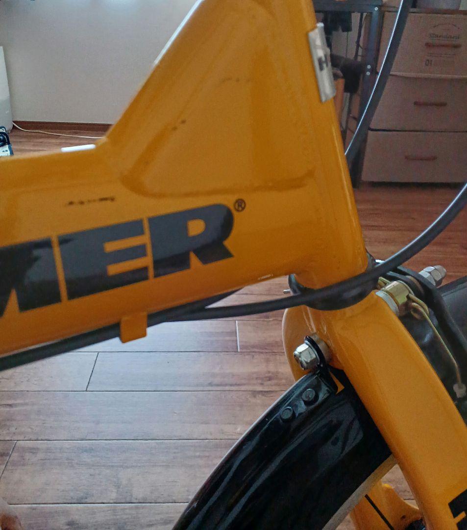 HUMMER　折りたたみ自転車　イエロー　20インチ　6段変速ギア　ジャンク