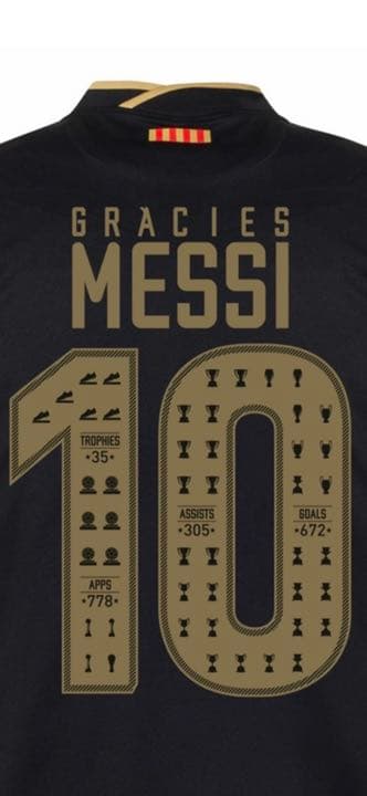 新品 S メッシ FCバルセロナ 20-21 アウェイ 記念ユニフォーム PSG
