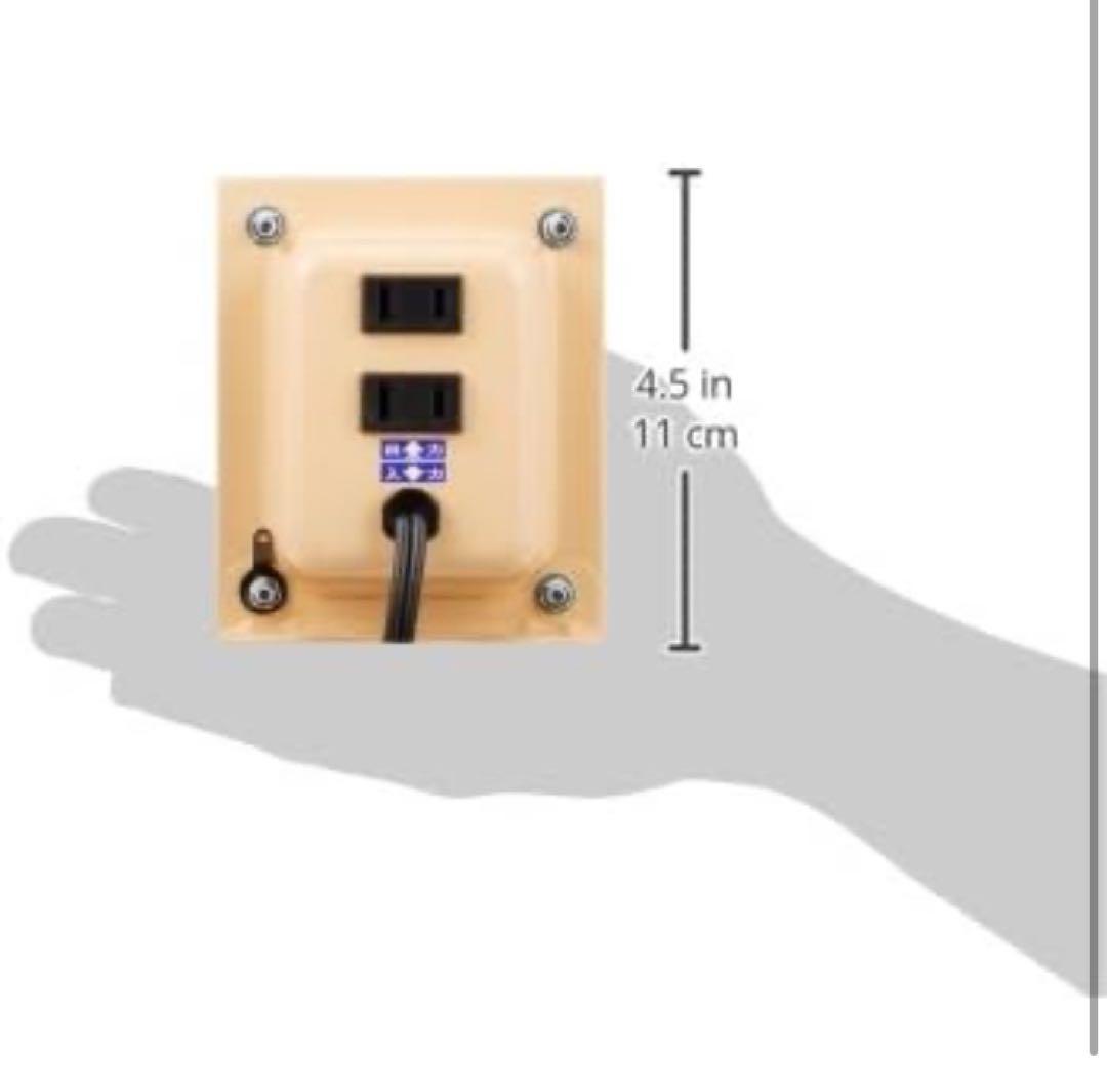 日章工業 変圧器 海外 普及型AC110V~AC127V→AC100V 1500