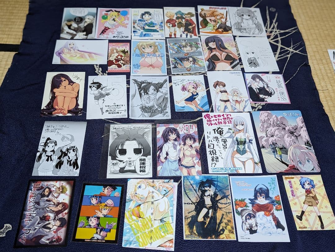 特典　ペーパー　イラストカード　類　約100点セット