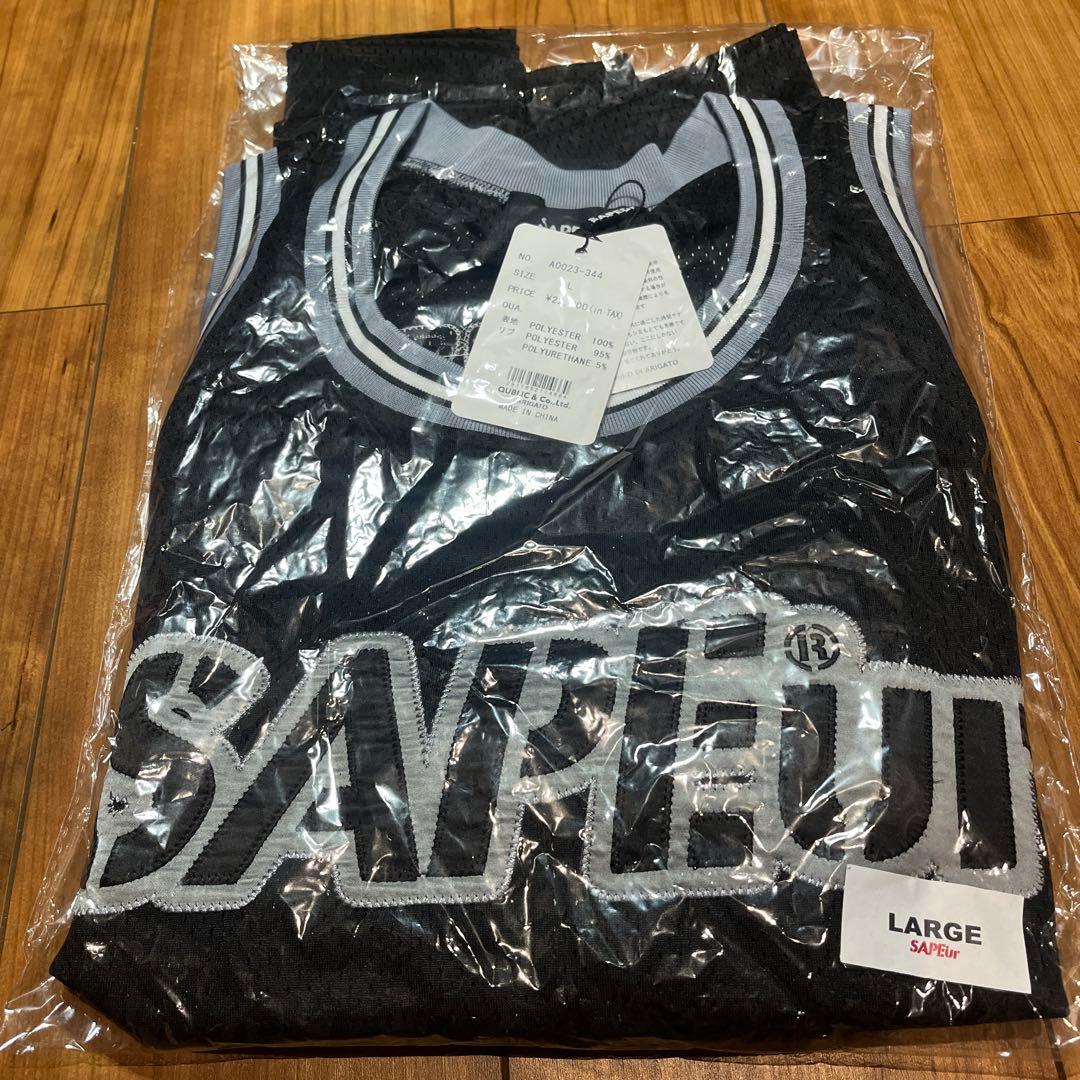 SAPEur 黒色 タンクトップ Lサイズ　サプール
