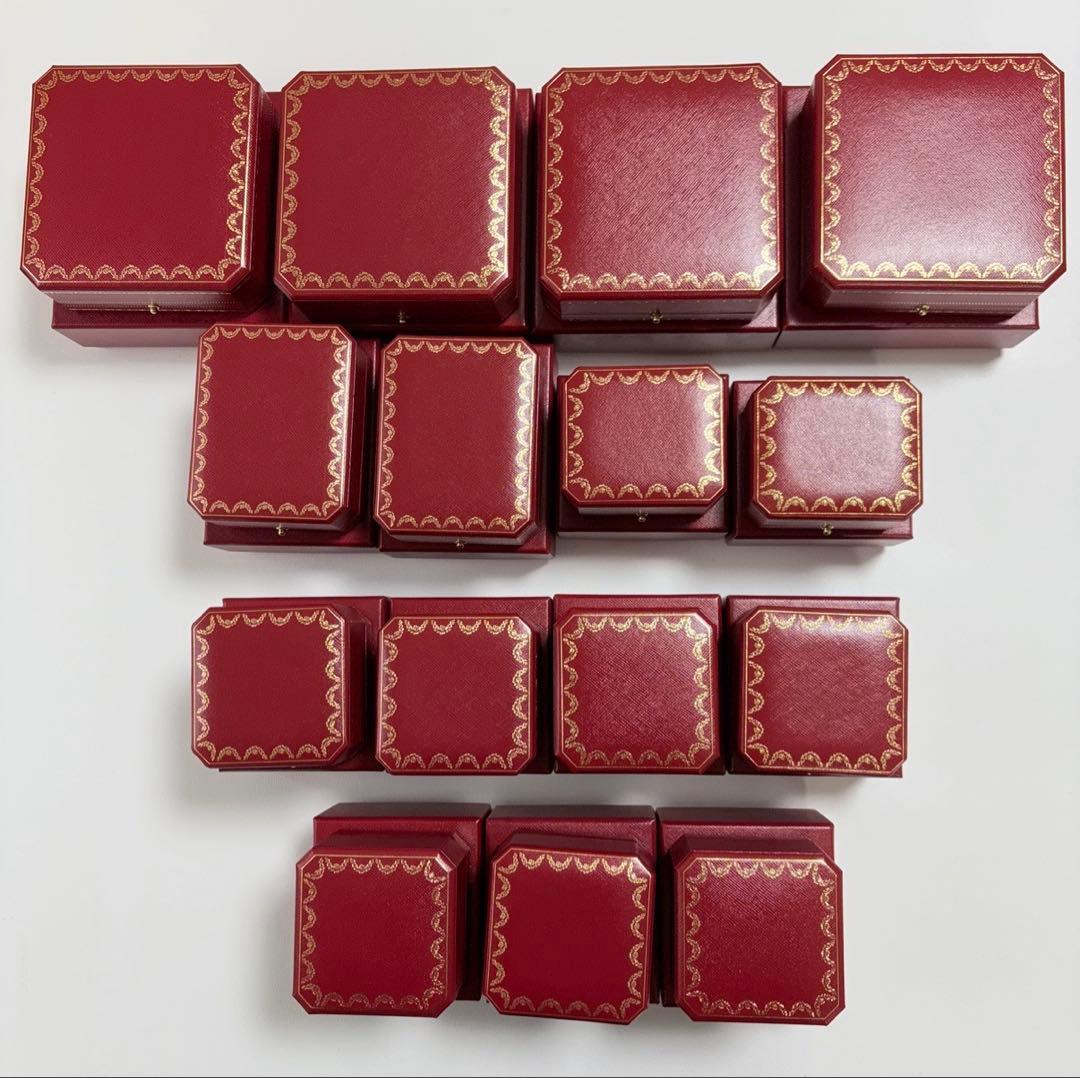 カルティエ　ネックレス　リングケース　ピアスケース　空箱　現行品　13個