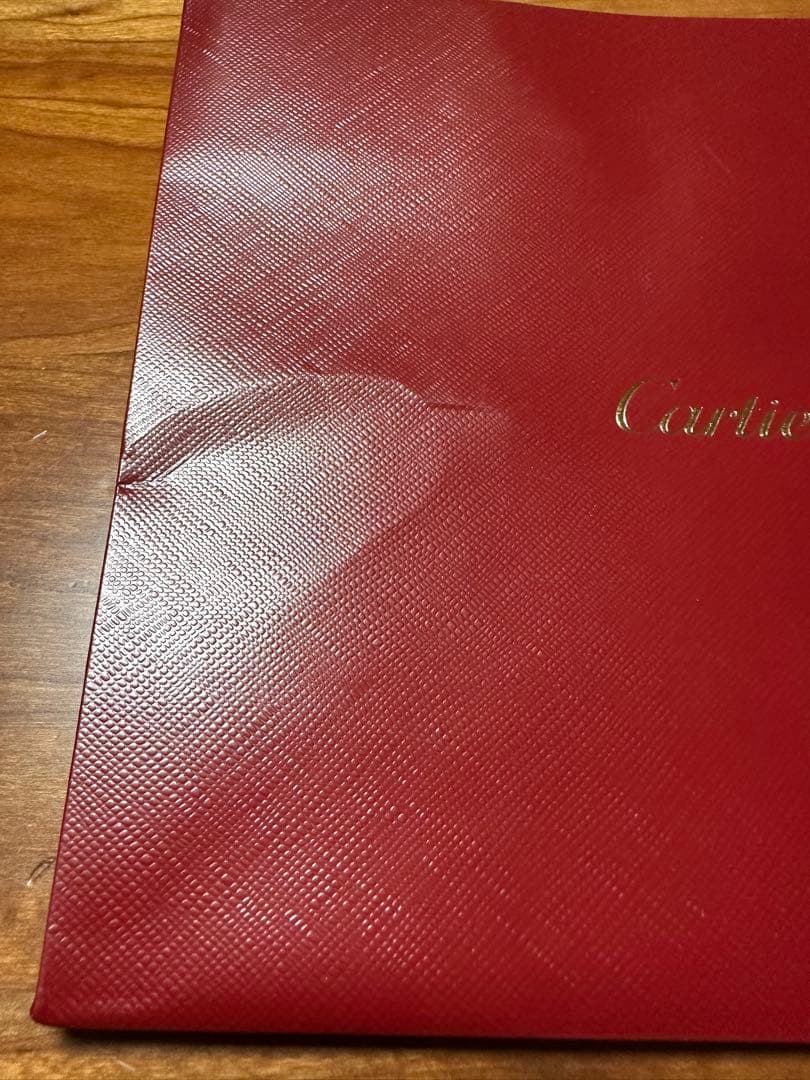 カルティエ空き箱(ジュエリーボックス(リング、ピアス用)、外箱、紙袋のセット)