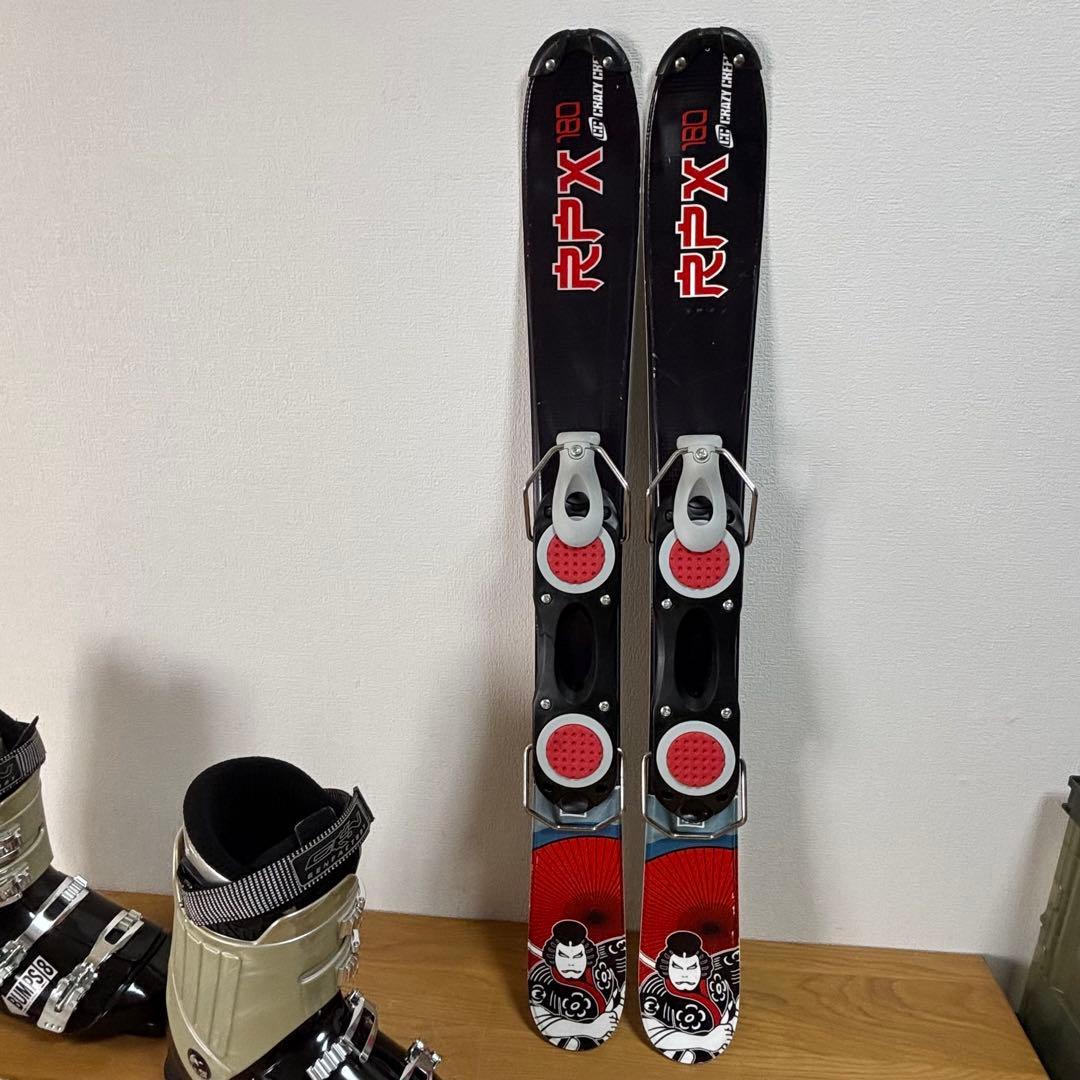 美品　メンズショートスキー　ファンスキーセット　Gen 27-27.5cm 相撲