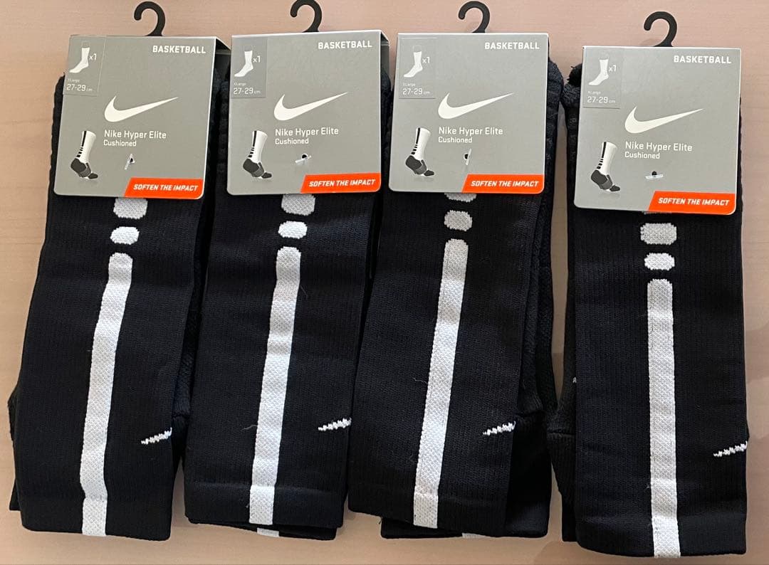NIKE HYPERELITE ソックス 27～29cm 4足セット売りです。