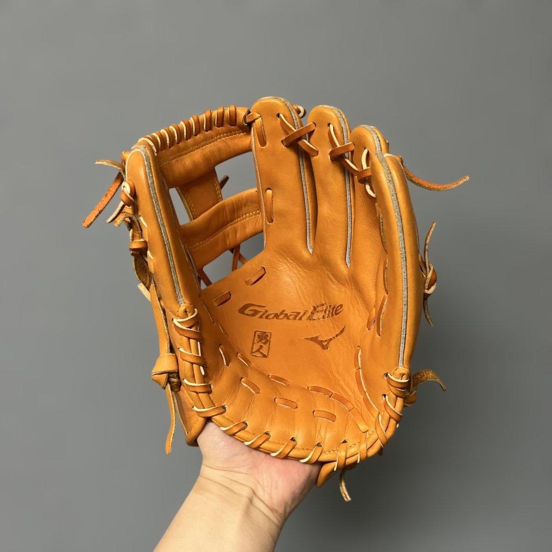 1221 ミズノ グローバルエリート 坂本勇人モデル 極美品 軟式内野手グローブ