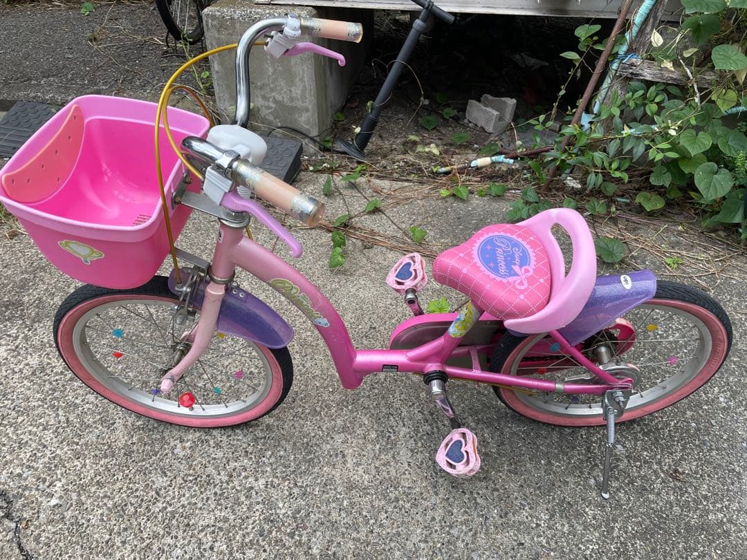 y*.様 [送料込み] ディズニープリンセスの自転車 18インチ