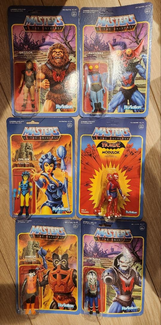 Super 7 Motuフィギュア　マスターズ・オブ・ザ・ユニバース　6個セット