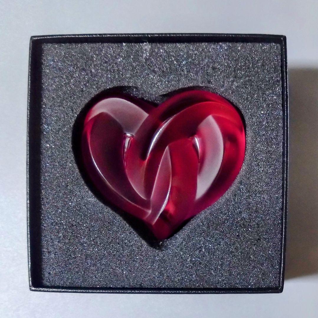 ラリック　LALIQUE ハート　置物　オブジェ　インテリア　クリスタル