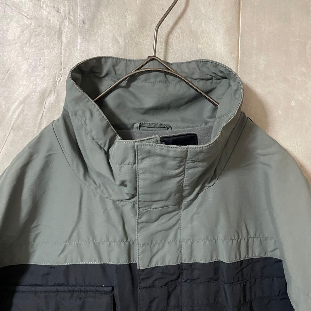 Burtonバートンスキーウェアスノーボードジャケット紺ネイビー灰色グレー刺繍