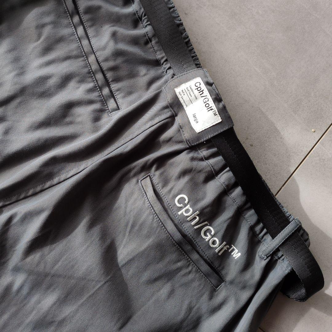 Cph/Golf アジャスタブルベルトパンツ グレー　限定セール