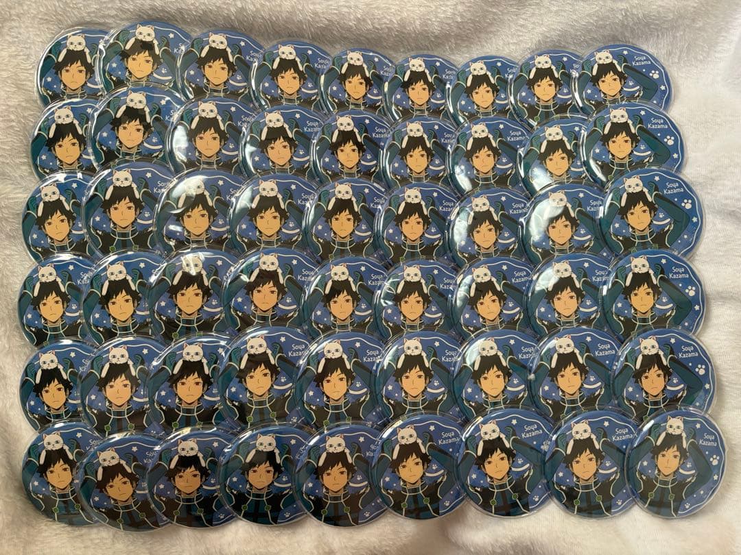 ワートリ 風間蒼也 缶バッジ 猫