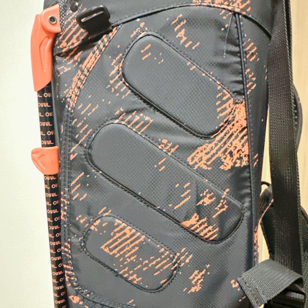 未使用級 OUUL オウル スタンド式 軽量 キャディバッグ 9型 4分割