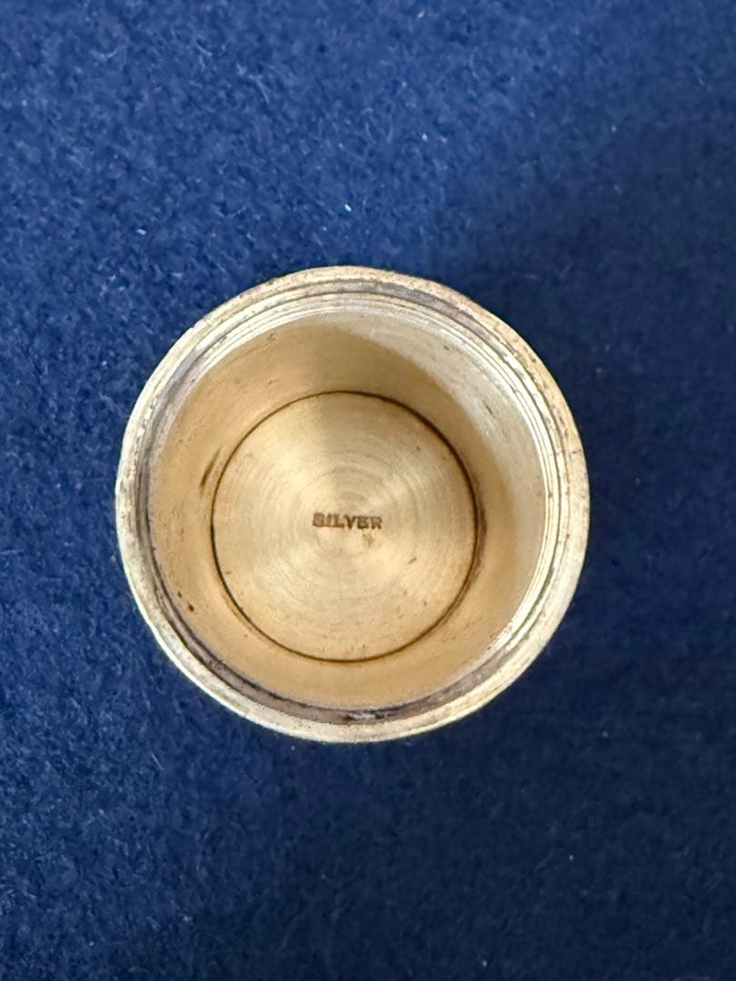 SILVER 刻印 シルバー 銀製 スキットル ウィスキーボトル 重さ189g