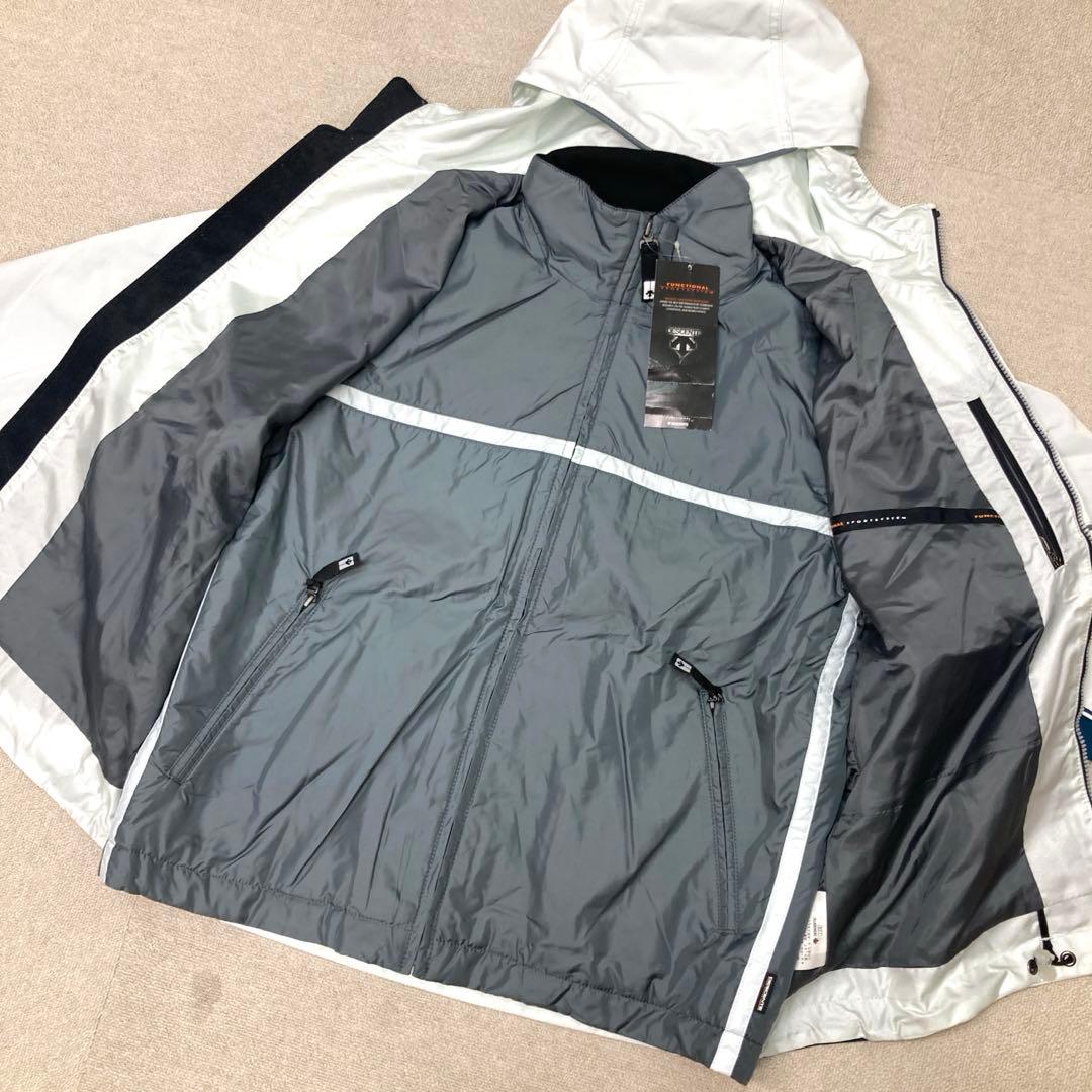 新品　DESCENTE スキーウェア　ジャケット　Lサイズ　ブルー　メンズ