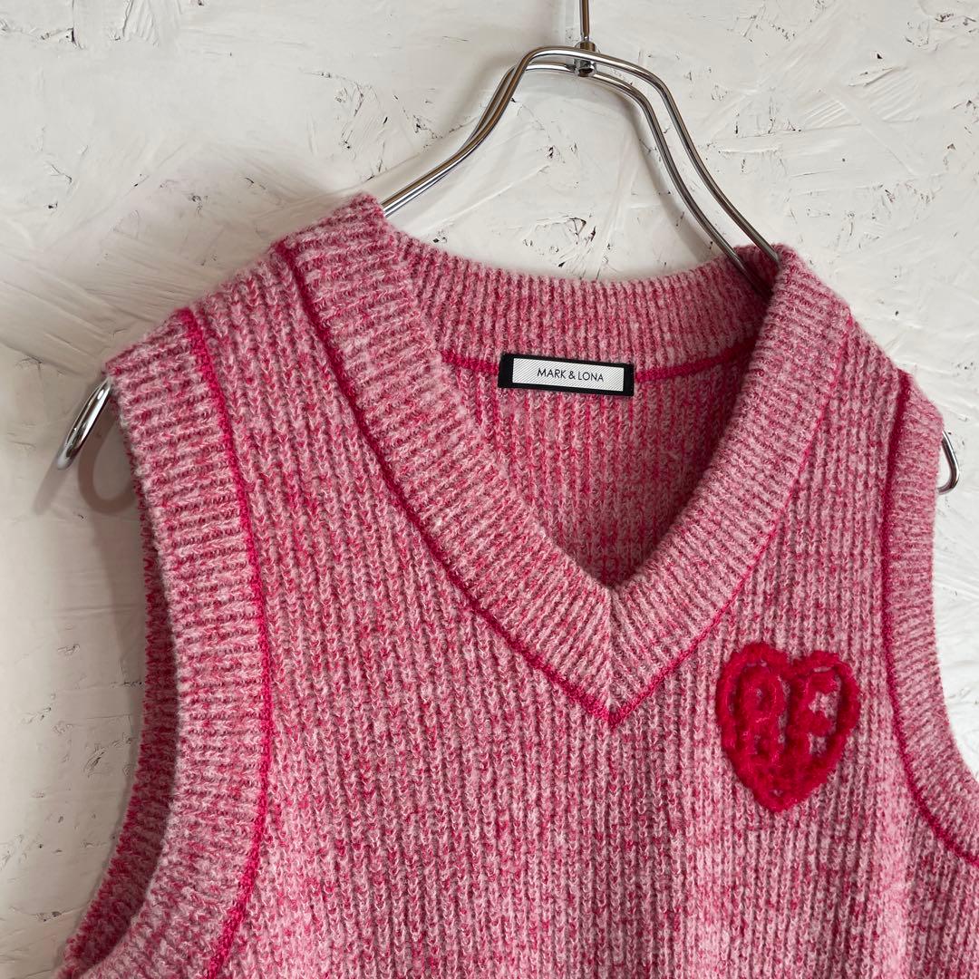 新品未使用タグ付き　日本製　ゴルフウェア【MARK&LONA】ニットベスト　38