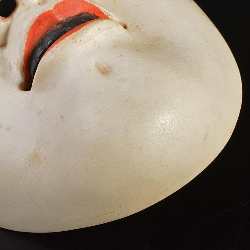 能面　能楽　雅楽　木彫　小面　在銘　C　R6841