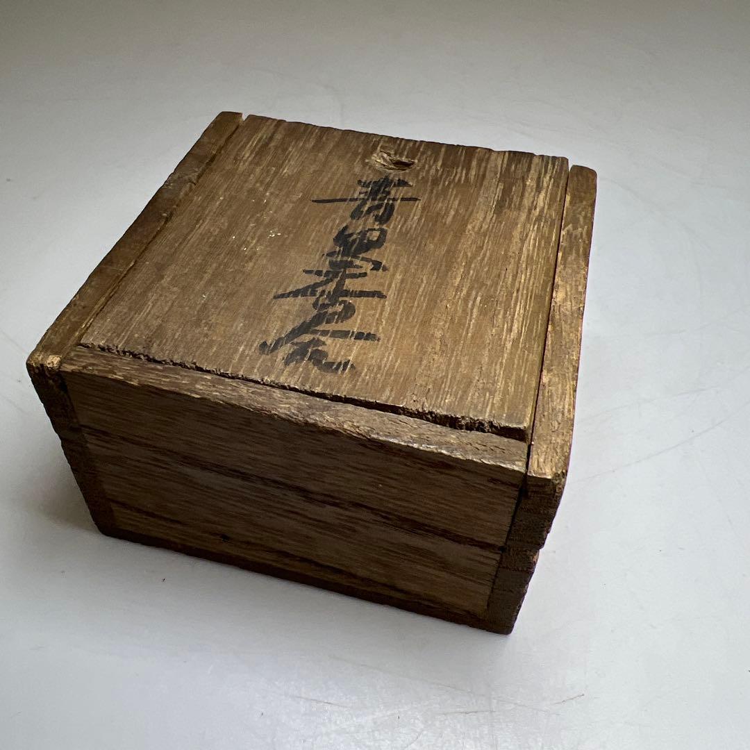 時代　青貝香合　共箱　直径約6㎝　東Y8-0106①タサオ