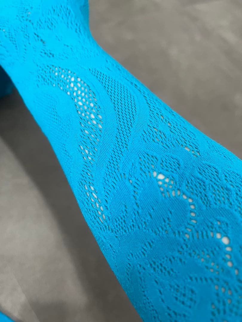 即購入OK❣️チャコット　ノーソーイングニットS〜M ターコイズカラー美品❣️