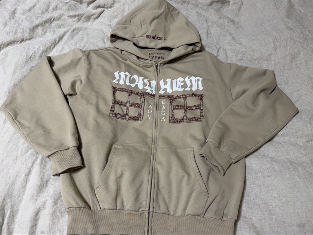 レディーガガ メイヘム パーカー　L ジッパーLady Gaga Mayhem