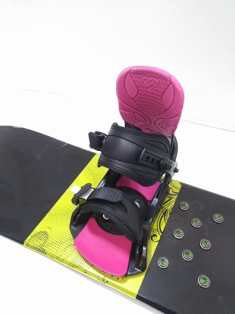 激安 OREO 153cm メンズスノーボード3点セット ビンS-M ケース付△