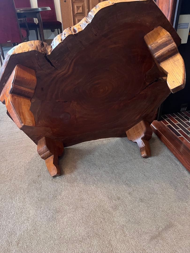 アンティーク　座卓　天然木　自然な木の形　レトロ　和風