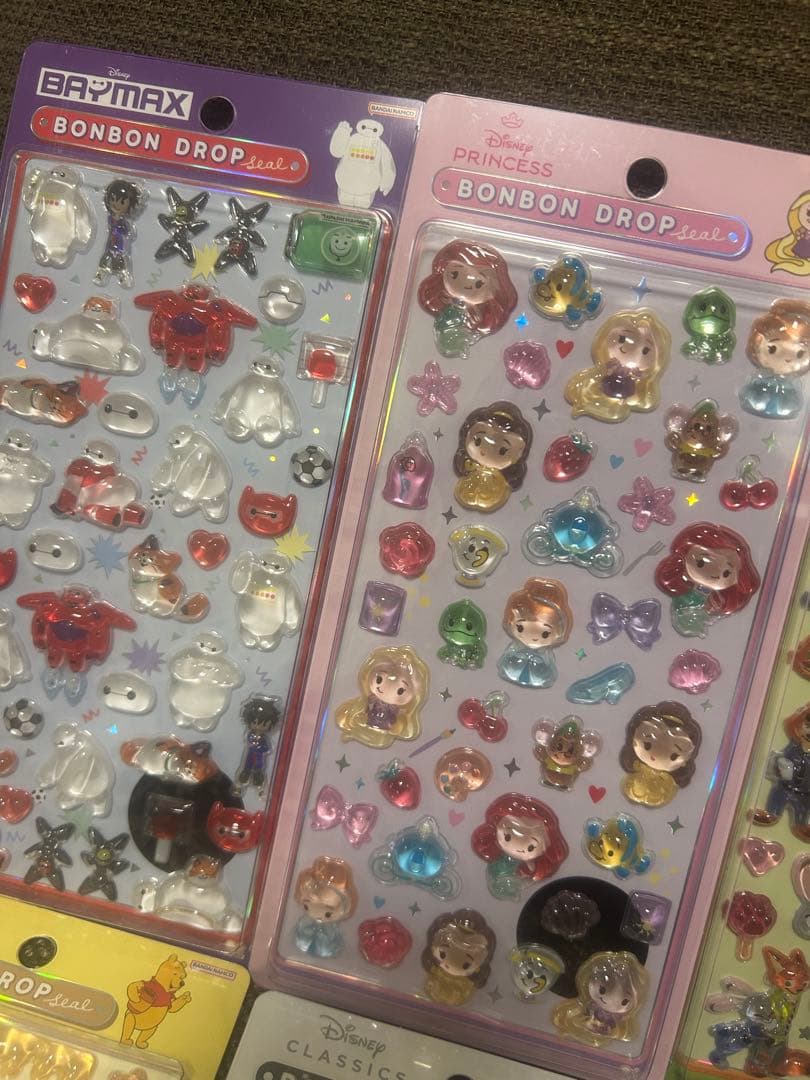 【正規品】ボンボンドロップシール　ディズニー　8種