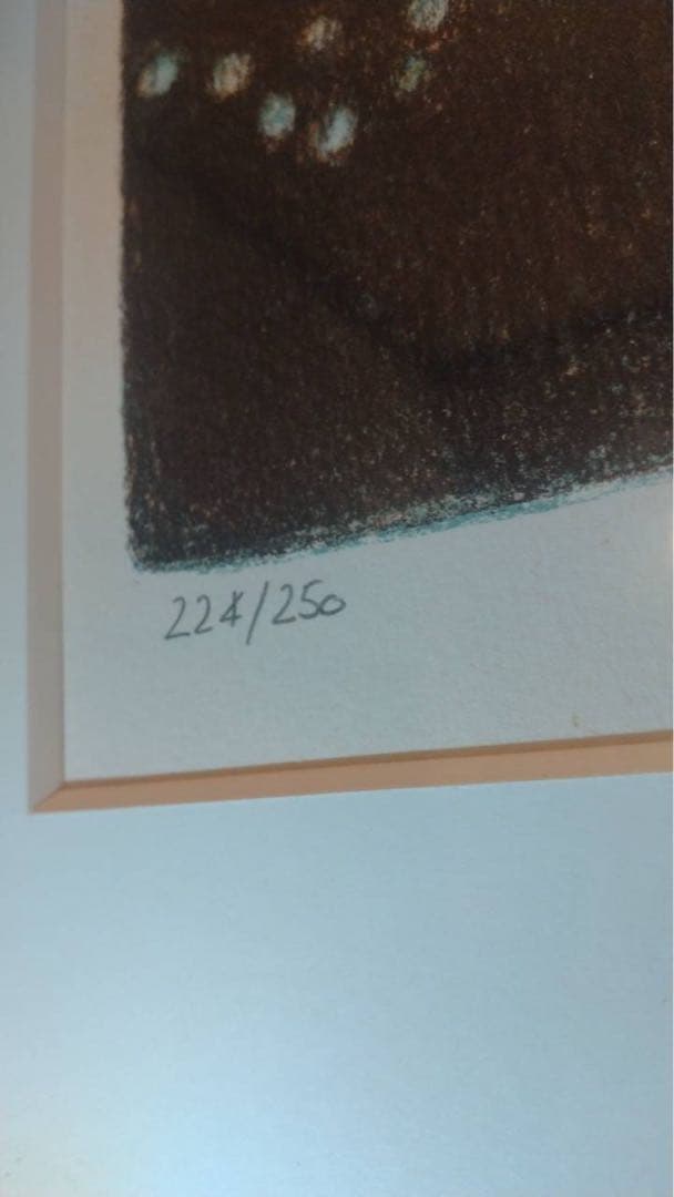 Jean-Pierre Cassigneul リトグラフ 金色フレーム付き