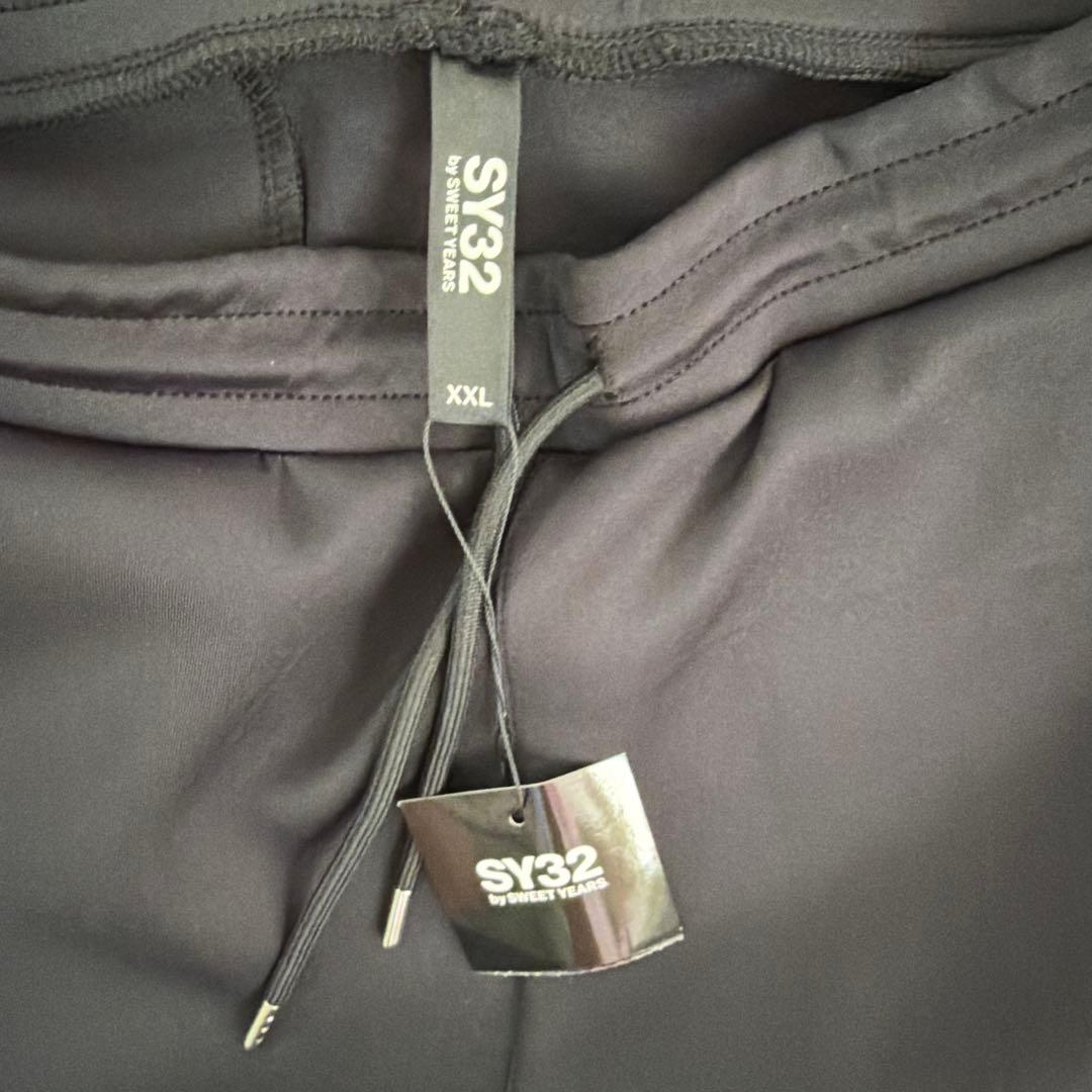 SY32 by SWEET YEARS ブラック スウェットパンツ