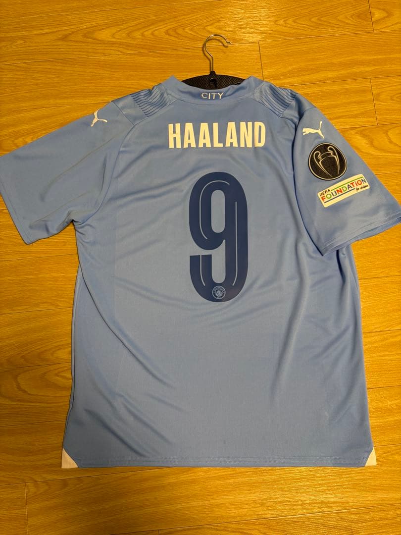 23-24 マンチェスターシティ　ユニフォーム　ハーランド　カップ戦フォント