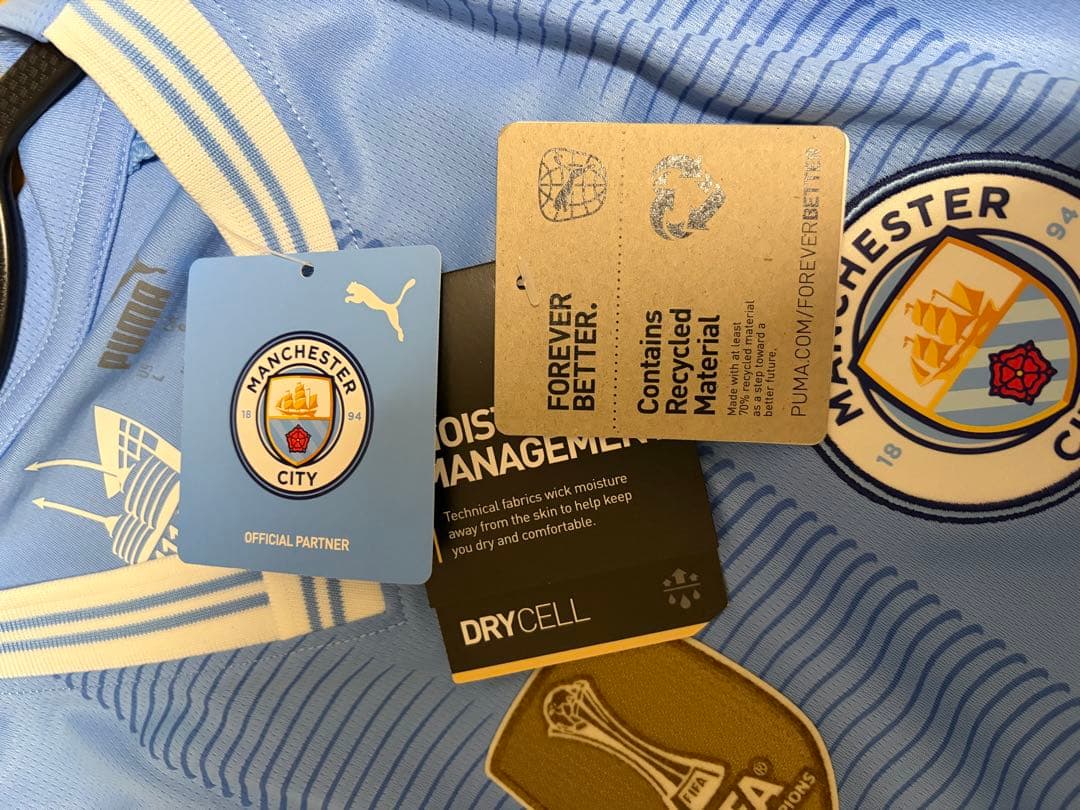 23-24 マンチェスターシティ　ユニフォーム　ハーランド　カップ戦フォント