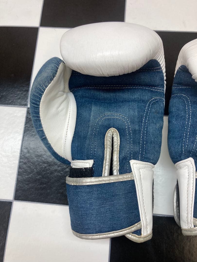 YOKKAO ヨッカオ ボクシンググローブ 10oz ホワイト/デニム綺麗