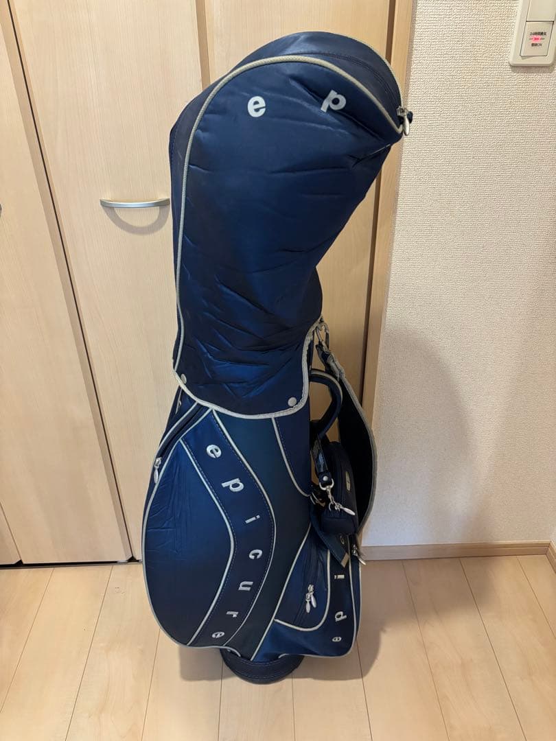 epicure ネイビー レディースキャディバッグ ゴルフクラブ15本セット