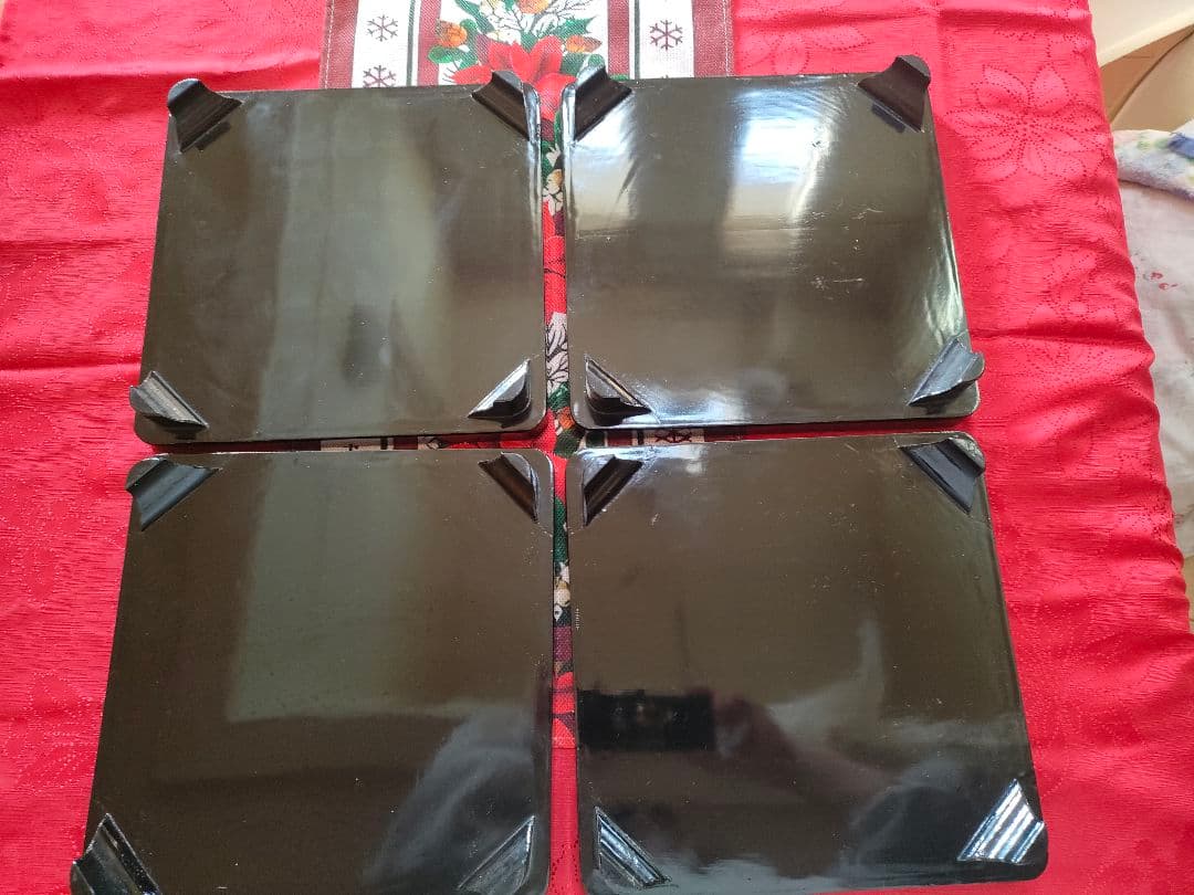 木製 朱膳 4台セット