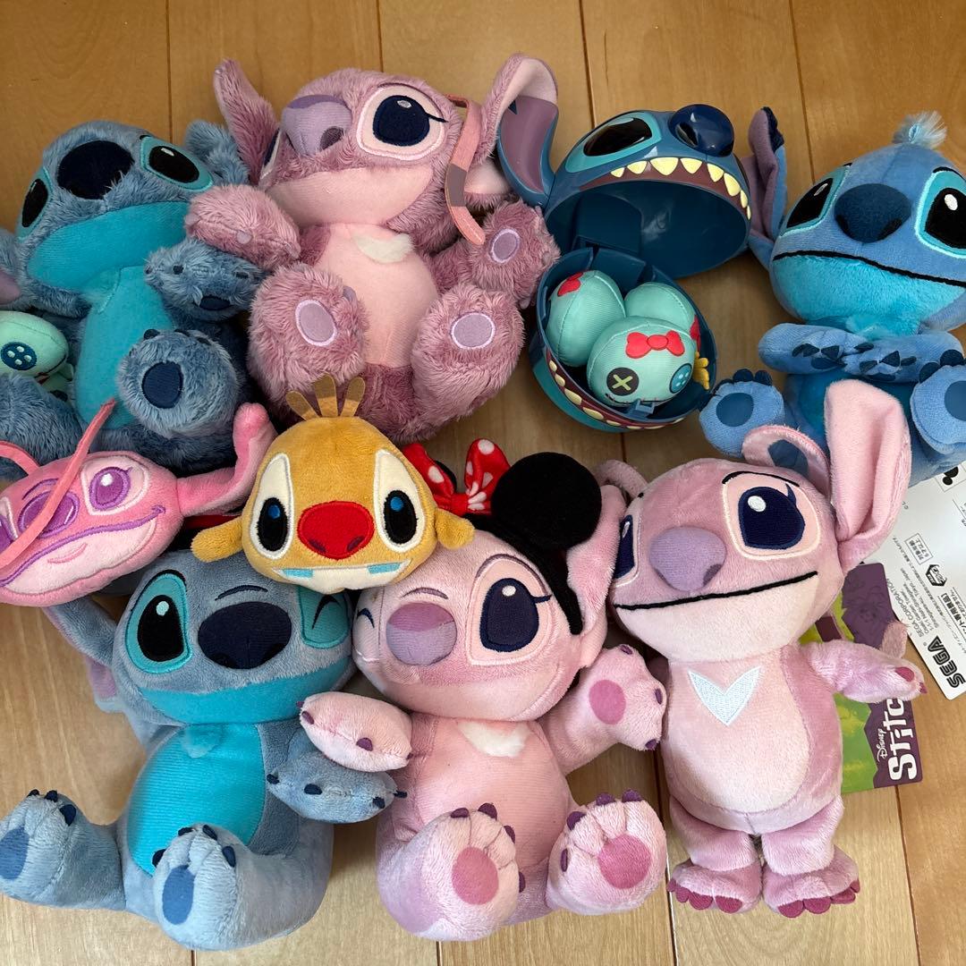 ディズニー　スティッチ エンジェル　ぬいぐるみ　スクランプ　マグネット