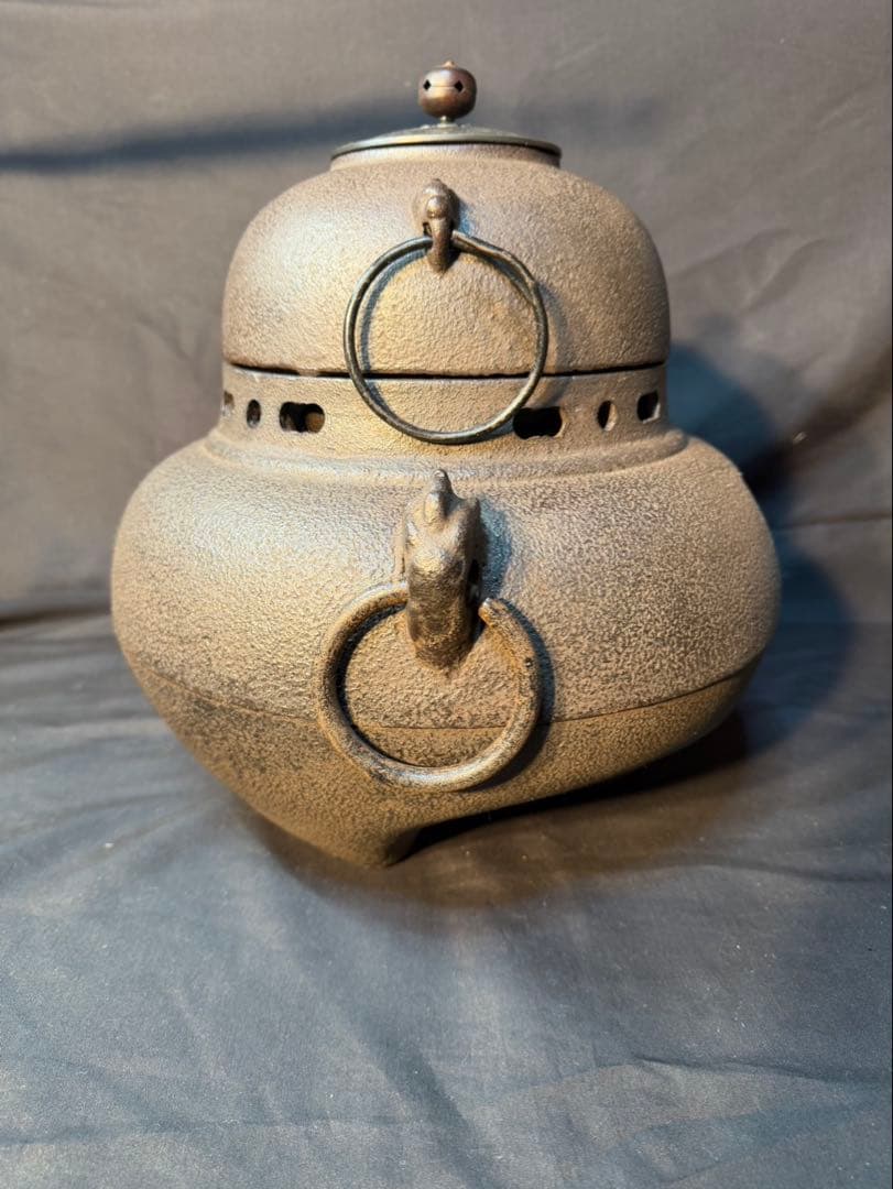 茶釜 風炉釜 茶道具 鉄器 古道具 茶道 風炉 骨董 アンティーク