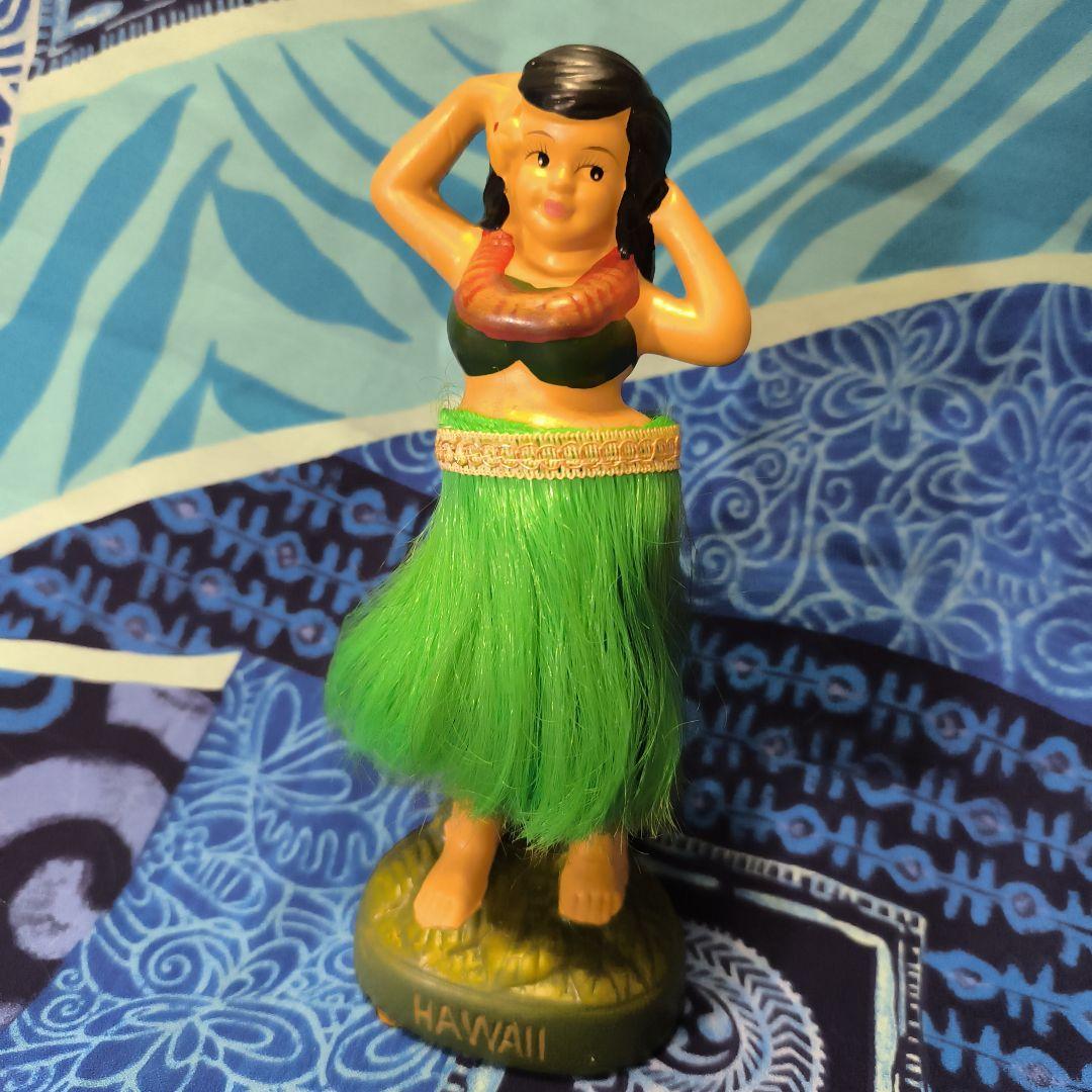 ハワイ フラダンス人形　ハンズアップ　ウィッギィ　レトロ