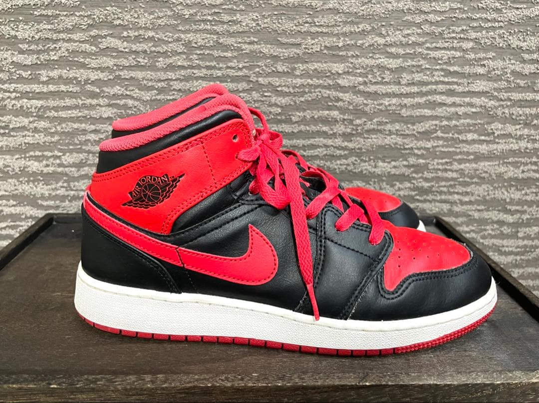 NIKEエアジョーダン 赤黒 ハイカット シューズ⭐︎プロのメンテナンス済み