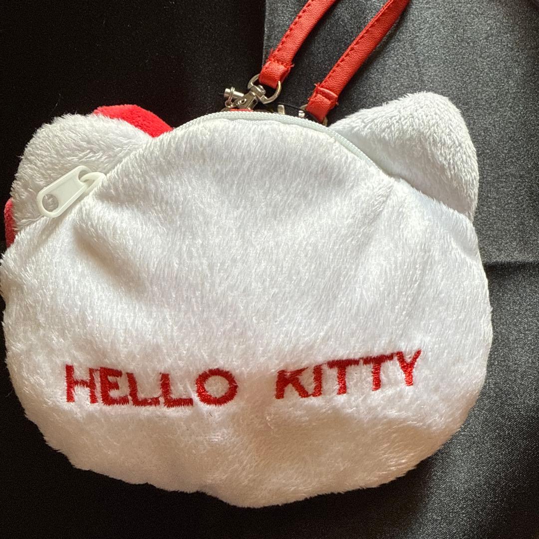 [平成レトロ]⭐️サンリオ⭐️キティ顔型ストラップ付きポーチ 2012年製[激レア]