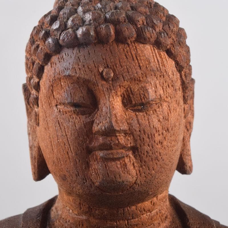 仏教美術　井波彫刻宗家　番匠屋刀　木彫　仏像　共箱　N　8371A