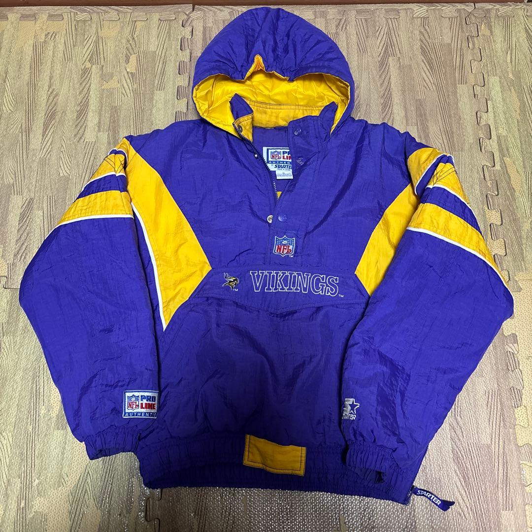 90's スターターSTARTER NFL 中綿スタジアム　バイキングス　XL
