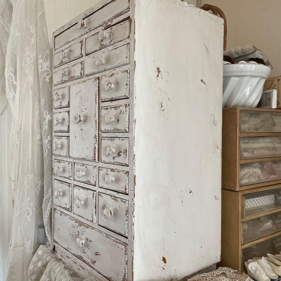 木製キャビネット　ドロワー　フランス