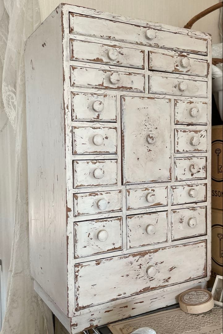 木製キャビネット　ドロワー　フランス