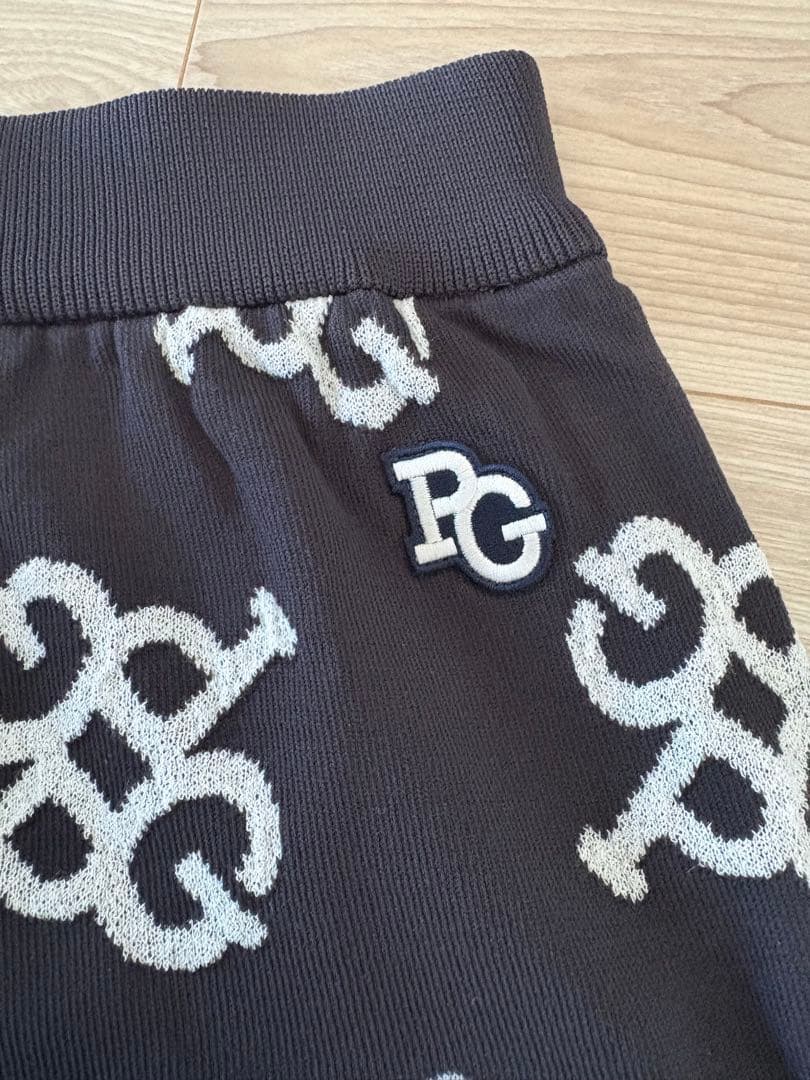 【新品】お値下げ　パーリーゲイツ　PG 黒 ニットスカート サイズ0